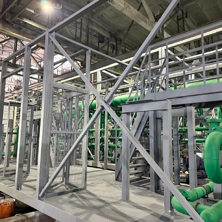 Блочный центральный тепловой пунк, для строящейся гидроэлектростанции Блочный центральный тепловой пунк, для строящейся гидроэлектростанции