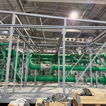 Блочный центральный тепловой пунк, для строящейся гидроэлектростанции Блочный центральный тепловой пунк, для строящейся гидроэлектростанции