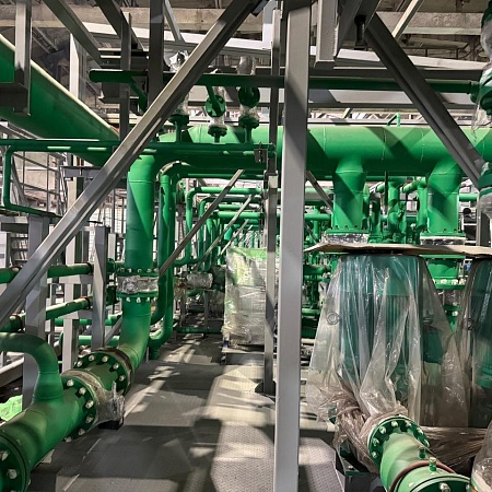 Блочный центральный тепловой пунк, для строящейся гидроэлектростанции Блочный центральный тепловой пунк, для строящейся гидроэлектростанции