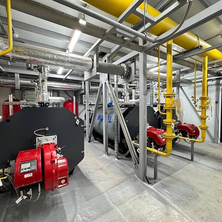 Блочно-модульная водогрейная котельная установленной теплопроизводительностью 3,0 МВт, рабочей теплопроизводительностью 2,736 МВт, топливо – природный газ, с дымовой трубой ферменного типа (высота 20 м.)