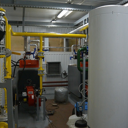 Блочно-модульная водогрейная котельная, установленной теплопроизводительностью 0,327 МВт, топливо – природный газ 