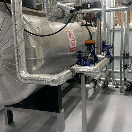 Автоматизированная котельная установка на природном газе производительностью 2500 кг/час
