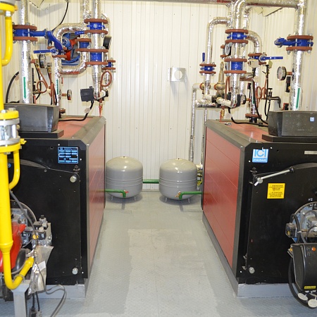 Блочно-модульная водогрейная котельная, установленной теплопроизводительностью 0,7  МВт, топливо – природный газ 